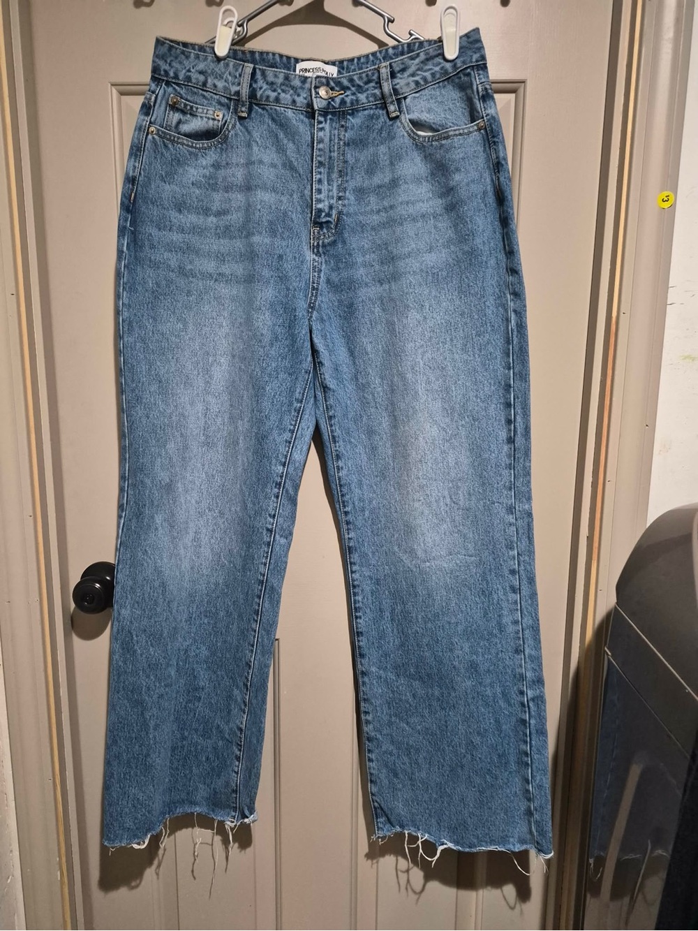 Princess Polly women’s Straight-Leg Jeans - Light Blue Wash size 10